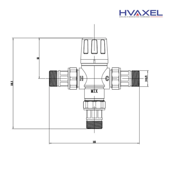 HFT33017Z-01 Thermostatic Mixing Valve, G34_4