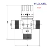 Size HFT40009Z-01 Thermostatic Mixing Valve, G34_4